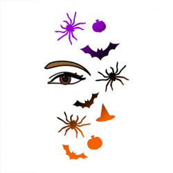 Yeux Halloween - Stencil TT  
